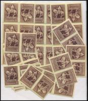 1956 33 db Hunyadi középen fogazatlan, fordított pár (66.000)