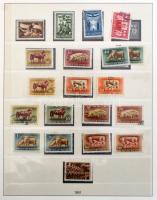 1945-1954 Magyar gyűjtemény a jó blokkok nélkül, előnyomott falcmentes albumban, tokkal