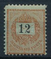 1889 12kr 11 1/2 fogazással
