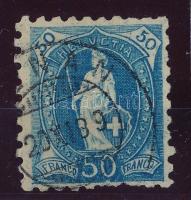 Svájc 1882 Mi 62 B jó gyűjteményi darab (Mi EUR 380.-) (rövid fogak / short perfs.)