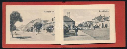 1915 Dicsőszentmárton (Diciosânmartin / Târnăveni), Erdély, kisméretű leporelló 12 fekete-fehér képpel, a leporellón egy helyen sérüléssel, egyenként: 5x7 cm