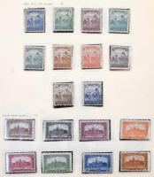 Kis postatiszta gyűjtemény a 80-as évek második feléből közepes 10 lapos berakó néhány oldalán + Tur...