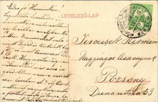 1911 Hajdúszoboszló, M. kir. állami polgári fiúiskola. W.L. Bp. 2093. + "KŐRÖSMEZŐ - BUDAPEST 2...