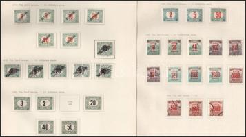 Gyűjteménymaradvány, benne portók és 3 db 1938-as kiadású blokk