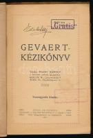 Gavaert-kézikönyv. Wien, 1914, Hackl Károly. 144p. Kiadói papírkötés, viseltes állapotban