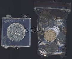 88db klf magyar és külföldi pénzérme + 1980. 100Ft "Szovjet-magyar közös űrrepülés" T:BU eredeti MNB plasztiktokban