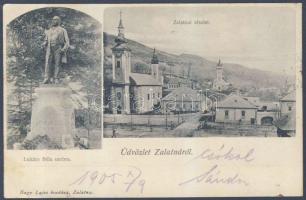 Zalatna the statue of Béla Lukács