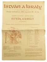1983 István, a király - Megjelent a rockopera ősbemutatója alkalmából, újság, 8p