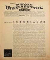 1935 A Magyar Uriasszonyok Lapja vegyes számai könyvbe kötve, kopottas állapotban