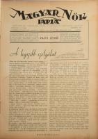 1939 A Magyar Nők Lapja vegyes számai könyvbe kötve, sérüléssel, kopottas állapotban