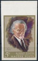 1968 Kodály Zoltán I. vágott ívszéli bélyeg