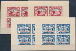 Spanyolország 1937 Polgárháborús kiadás blokk pár duplán, luxus minőségben