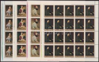 1967 Festmények (II.) sor teljes ívekben, a 3Ft eltépett ívekben (több példányban)