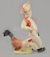 Herendi Kakas Marci, Kézzel festett. jelzett, hibátlan. 12 cm