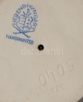 Herendi Vörösfejű gébics, Kézzel festett. jelzett, hibátlan. 14x18 cm