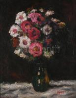 Koszta jelzéssel: Csendélet. Olaj, vászon. Dekoratív fakeretben. 50x40 cm