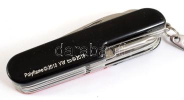 Wolksvagennek készített svájci bicska. Sok funkciós. 9 cm