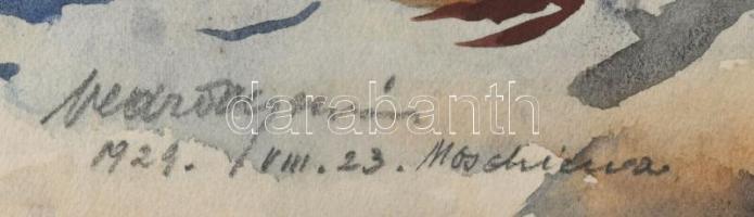 Olvashatatlan (Vedrődy?) jelzéssel: Moschiena (Mošćenička Draga, Isztria félsziget), 1920-as évek. A...