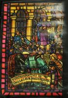 Haranghy Jenő (1894-1951): Hatalmas méretű, kettő darabból álló üvegablak-terv, Vörösmarty Mihály: C...