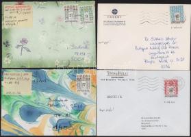 25 db futott levél Magyar Népművészet bélyegek papír és egyéb változatival