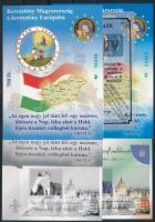 2004 Keresztény Magyarország a keresztény Európában 5 darabos emlékív garnitúra, megjelenéskor az Antall Alapítványhoz került. Csak 40 darab létezik!