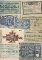 Német Birodalom/Weimar 1921-23. 15 klf városi szükségpénz + 1 faximile, T:I-,II+,II,III