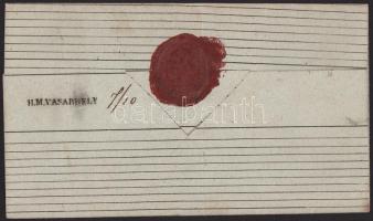 1849 A szegedi k. k. Stadt Kommando küldeménye a hódmezővásárhelyi K. k. Spitalskommando részére. Cs...