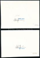 2000 Trianon cromalin próbanyomat emlékívpár 0004-es sorszámmal, nagyon ritka