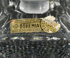 Bohemia ólomkristály whiskey üveg, jelzett, hibátlan, m: 22 cm