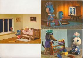 19 db MODERN motívum képeslap: poén, reklám, humor, rajzfilm; vegyes minőségben / 19 MODERN funny mo...