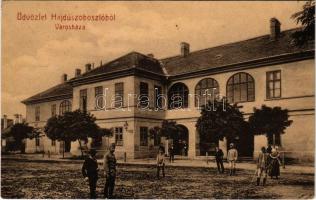 1909 Hajdúszoboszló, Városháza. W. L. (?) (EK)