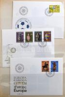 Liechtenstein szép gyűjtemény és közel 200 darabos FDC gyűjtemény a 60-as 80-as évekből KABE albumban (ebben kevés korábbi bélyeg is) és Abria blokkberakóban