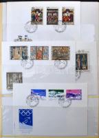 Liechtenstein szép gyűjtemény és közel 200 darabos FDC gyűjtemény a 60-as 80-as évekből KABE albumba...