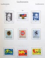 Liechtenstein szép gyűjtemény és közel 200 darabos FDC gyűjtemény a 60-as 80-as évekből KABE albumba...