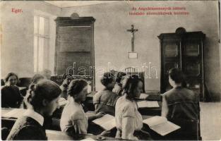 Eger, Angolkisasszonyok Intézete, bennlakó növendékek tanterme, belső (kis szakadások / small tears)