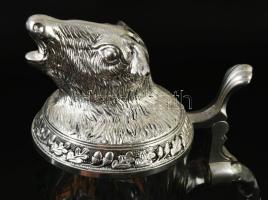 Díszes vadászkorsó, plasztikus fedéllel, szarvhiánnyal m: 31 cm