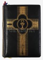 1931 Misekönyv, aranyozott bőr kötésben, 13x10 cm