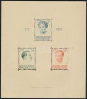 Luxemburg 1939 Mi blokk 3 kis papírhiba az előoldalon (Mi EUR 120.-)