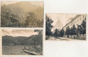 15 db RÉGI elcsatolt területek (Erdély, Felvidék, Vajdaság), történelmi magyar város képeslap; vegyes minőségben / 15 pre-1945 town-view postcards from the Hungarian Kingdom; in mixed quality