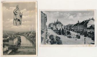 15 db RÉGI elcsatolt területek (Erdély, Felvidék, Vajdaság), történelmi magyar város képeslap; vegye...