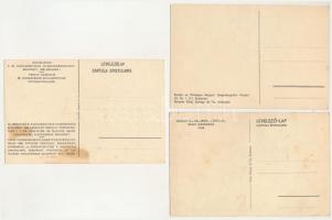 1938 Szent István Első Magyar Király megdicsőülésének 900 éves jubileuma, Budapest - 3 db régi képes...