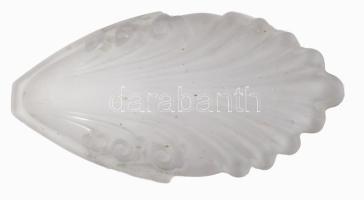 cca 1910 Szecessziós bronz csillár, eredeti üveg részeivel, lepattanással, h: 46 cm