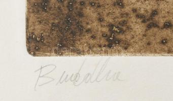 Farsang Sándor (1945-2015): Buddha, 1989. Rézkarc, papír, jelzett, számozott (61/100), hátoldalán Ac...