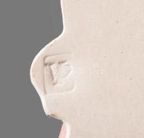 Régi porcelán fali kegytárgy, jelzés nélkül, m: 35 cm