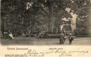 1900 Debrecen, Nagyerdői részlet. Pongrácz Géza kiadása, Kiss Ferenc eredeti fényképe után