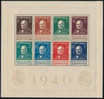 Portugália 1940 Mi blokk 3 (Mi EUR 150.-) (kis gumitörés / folded)