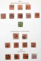 Dánia 1851/1900 szép klasszikus gyűjtemény, benne jó értékek is, kis hibákkal Mi 2, 10, 21, stb. Érd...