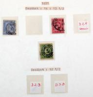 Dánia 1851/1900 szép klasszikus gyűjtemény, benne jó értékek is, kis hibákkal Mi 2, 10, 21, stb. Érd...