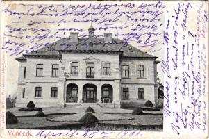 1906 Vönöck, Karácsony (később Pfeiffer) kastély. Steegmüller Arthur fényképész (felületi sérülés / ...