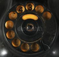 cca 1940/50, 2 darab telefon, Magyar Posta tulajdona, kopással